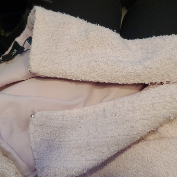 EXPRESS Tweed Mini Skirt In Pink Size 10 NWT'S - Picture 11 of 11